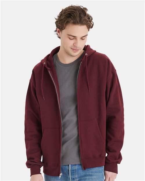 Ultimate Cotton® Full-Zip Hooded Sweatshirt | USA Decoration
