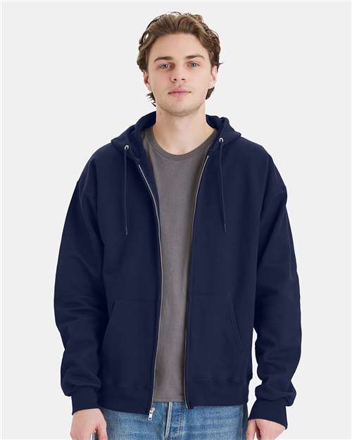 Ultimate Cotton® Full-Zip Hooded Sweatshirt | USA Decoration