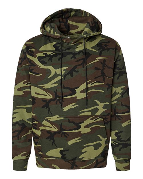 Camo Pullover Fleece Hoodie | USA Decoration