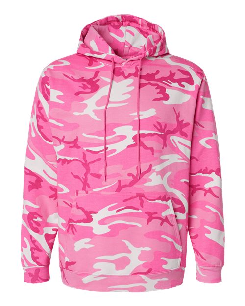 Camo Pullover Fleece Hoodie | USA Decoration
