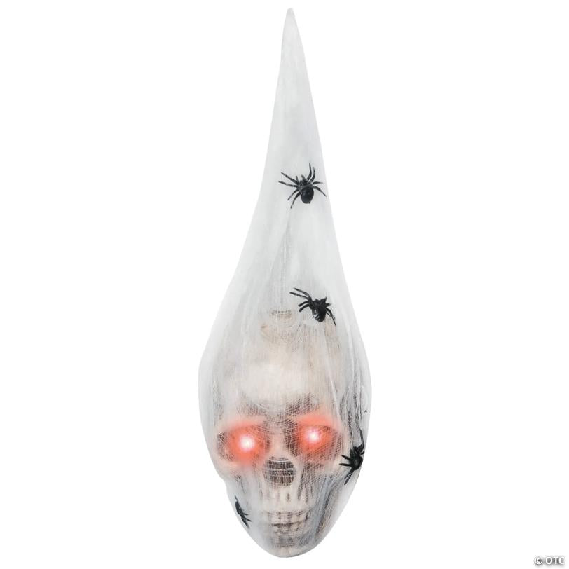 19" Light-Up Hanging Larva Head Halloween Decoration
