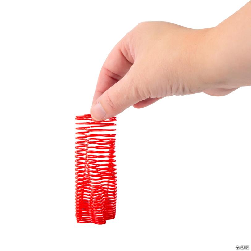 1 1/2" Mini Patriotic Star-Shaped Plastic Magic Springs - 12 Pc.