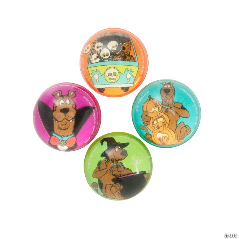 1 1/4" Mini Scooby-Doo!™ Halloween Rubber Bouncy Balls - 24 Pc.