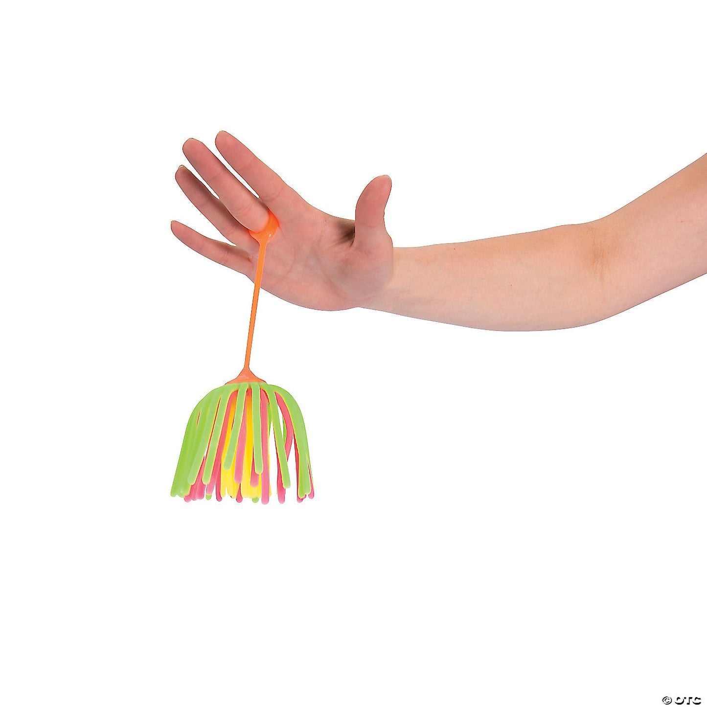 2 1/2" Flashing Neon Large Stretchy Noodle Ball YoYos - 12 Pc. | USA Decoration®