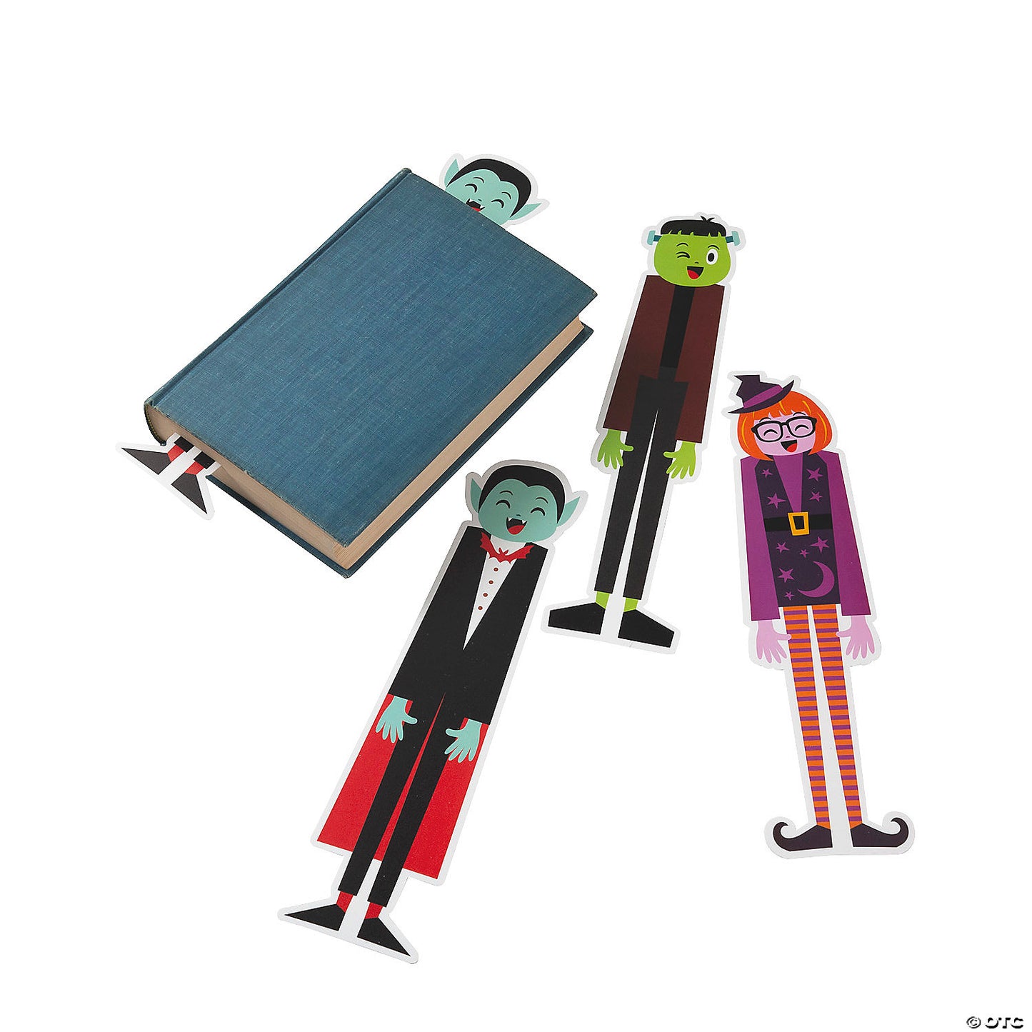 2 1/2" x 12" Halloween Character Bookmarks - 24