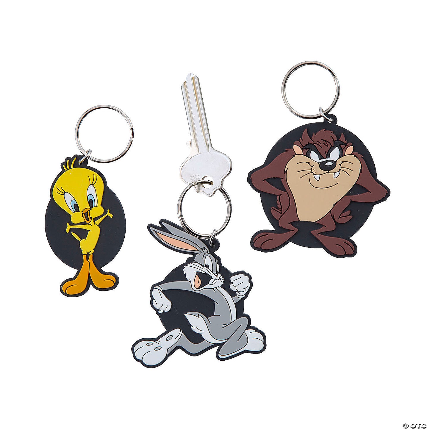 2 1/4" – 2 1/2" Looney Tunes™ Character Rubber Keychains – 12 Pc.