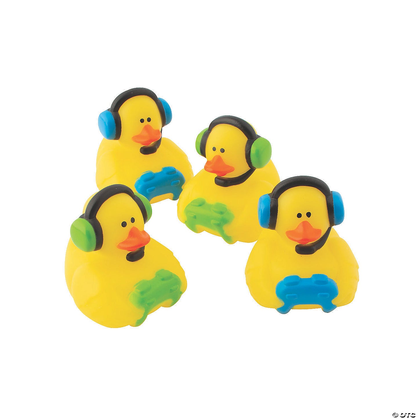 2 1/4" Gamer Vinyl Rubber Ducks with Controllers & Headsets - 12 Pc.