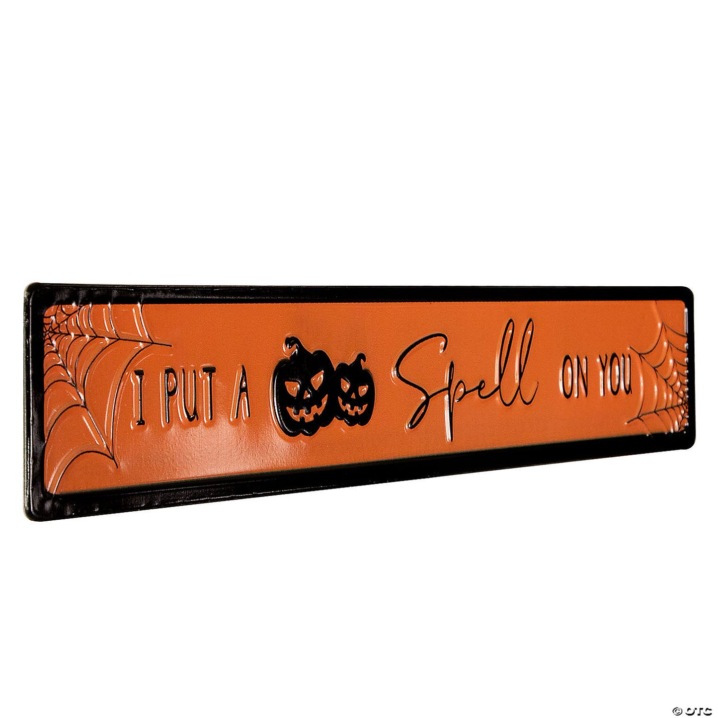 20" Orange and Black "I Put a Spell on You" Halloween Wall Sign | USA Decoration®