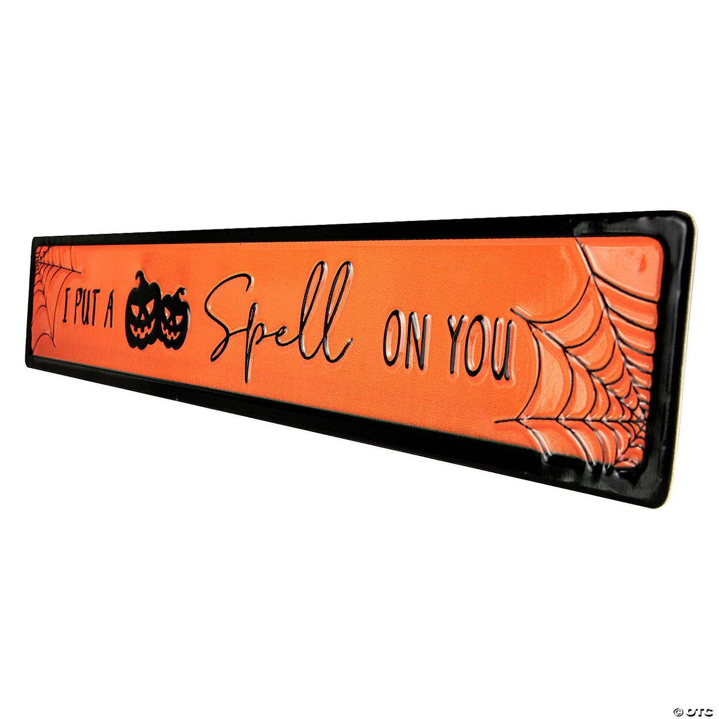 20" Orange and Black "I Put a Spell on You" Halloween Wall Sign | USA Decoration®