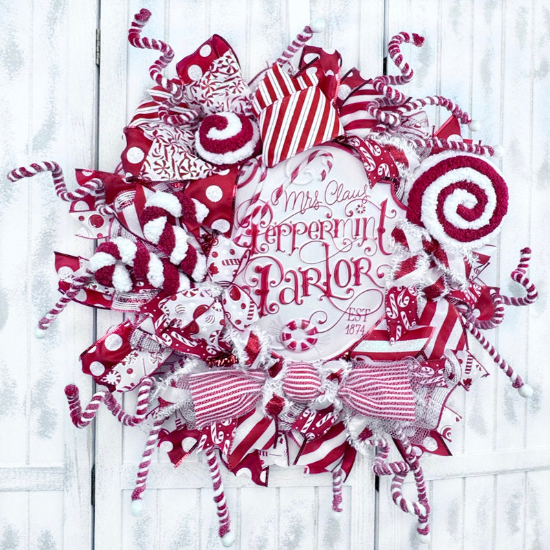 Christmas Wreath as a festive door display