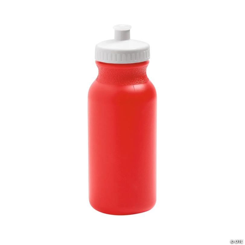 20 oz. Bulk 50 Ct. Red Plastic Water Bottles | USA Decoration®