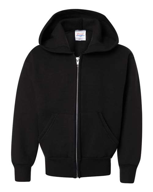 EcoSmart® Youth Full-Zip Hooded Sweatshirt | USA Decoration