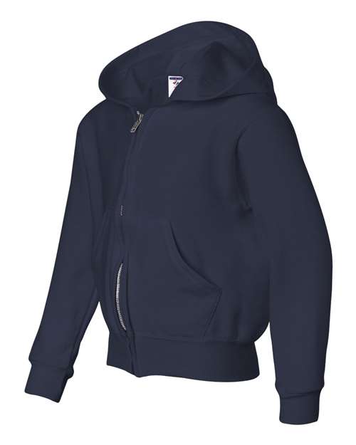NuBlend® Youth Full-Zip Hooded Sweatshirt | USA Decoration