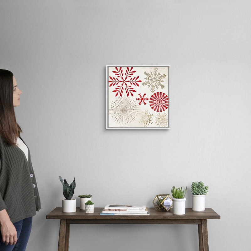 Christmas Snowflakes Painting Print