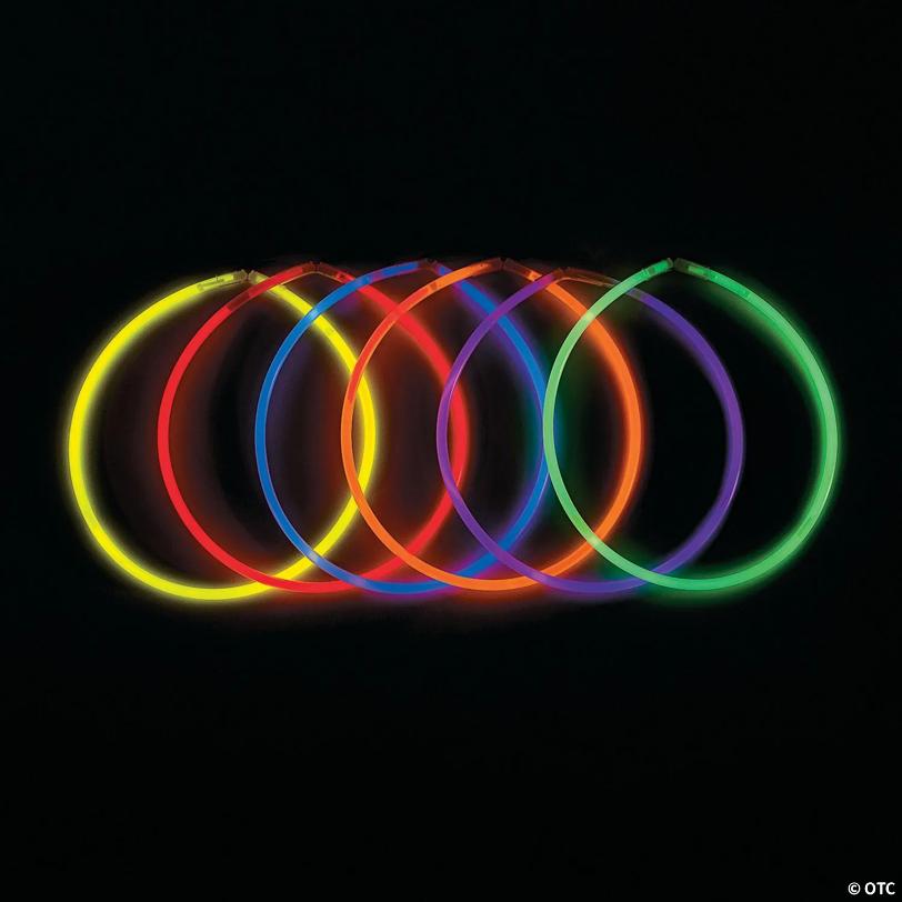 22" Glow-in-the-Dark Plastic Necklace Party Pack - 12 Pc.