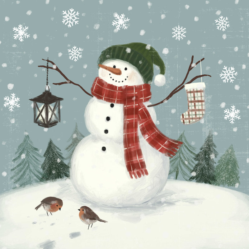 Jolly Snowman II by Victoria Barnes