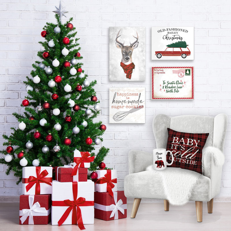 Reindeer Wearing Red Scarf