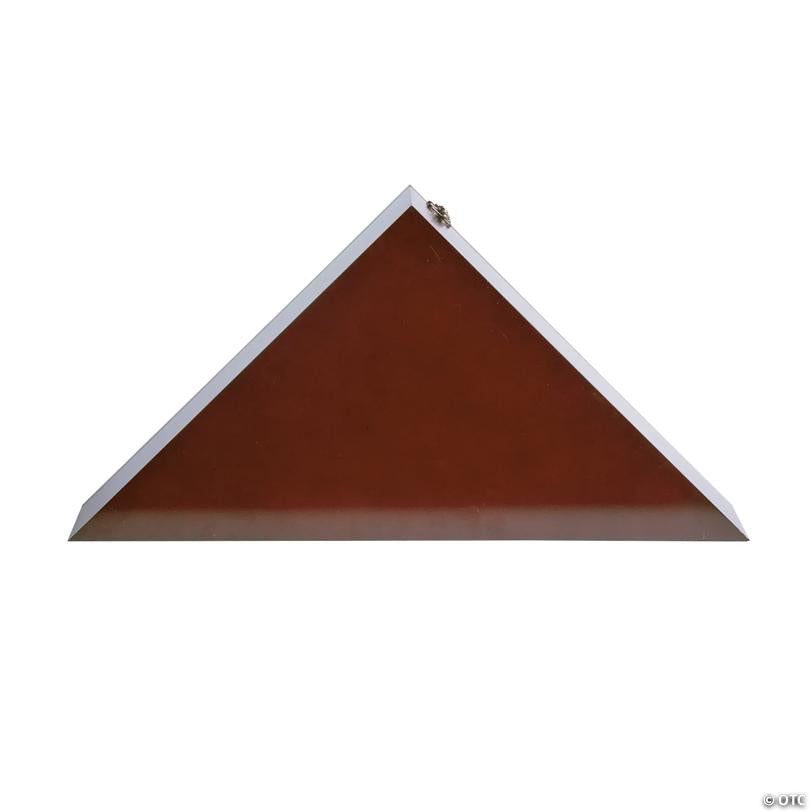23 1/2" x 16 1/2" Personalized Triangle Flag Red Wood Display Case