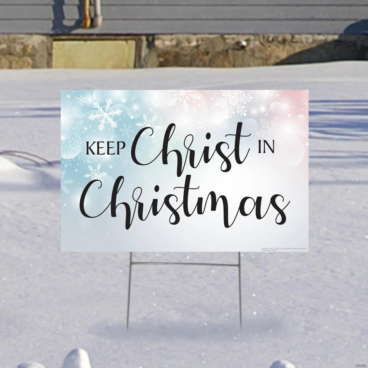 Keep Christ in Christmas outdoor yard sign
