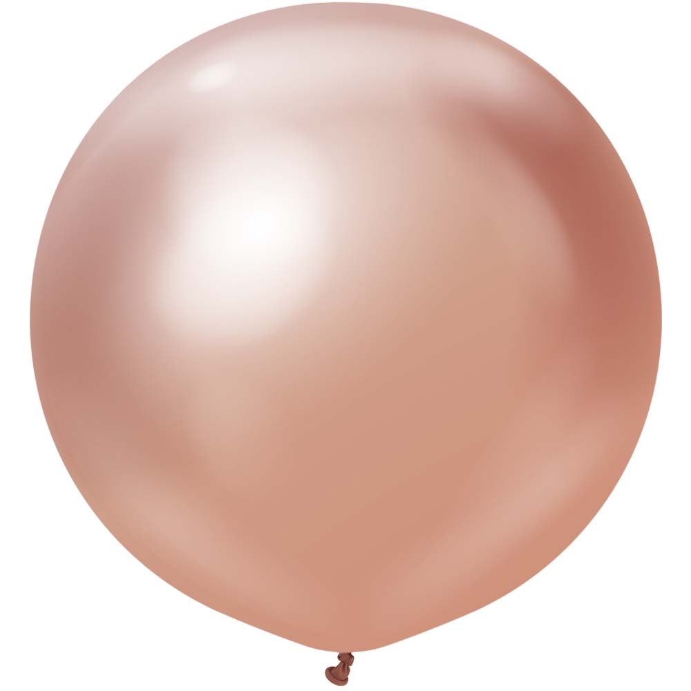 Latex Balloons 24 Inch Kalisan Mirror Rose Gold