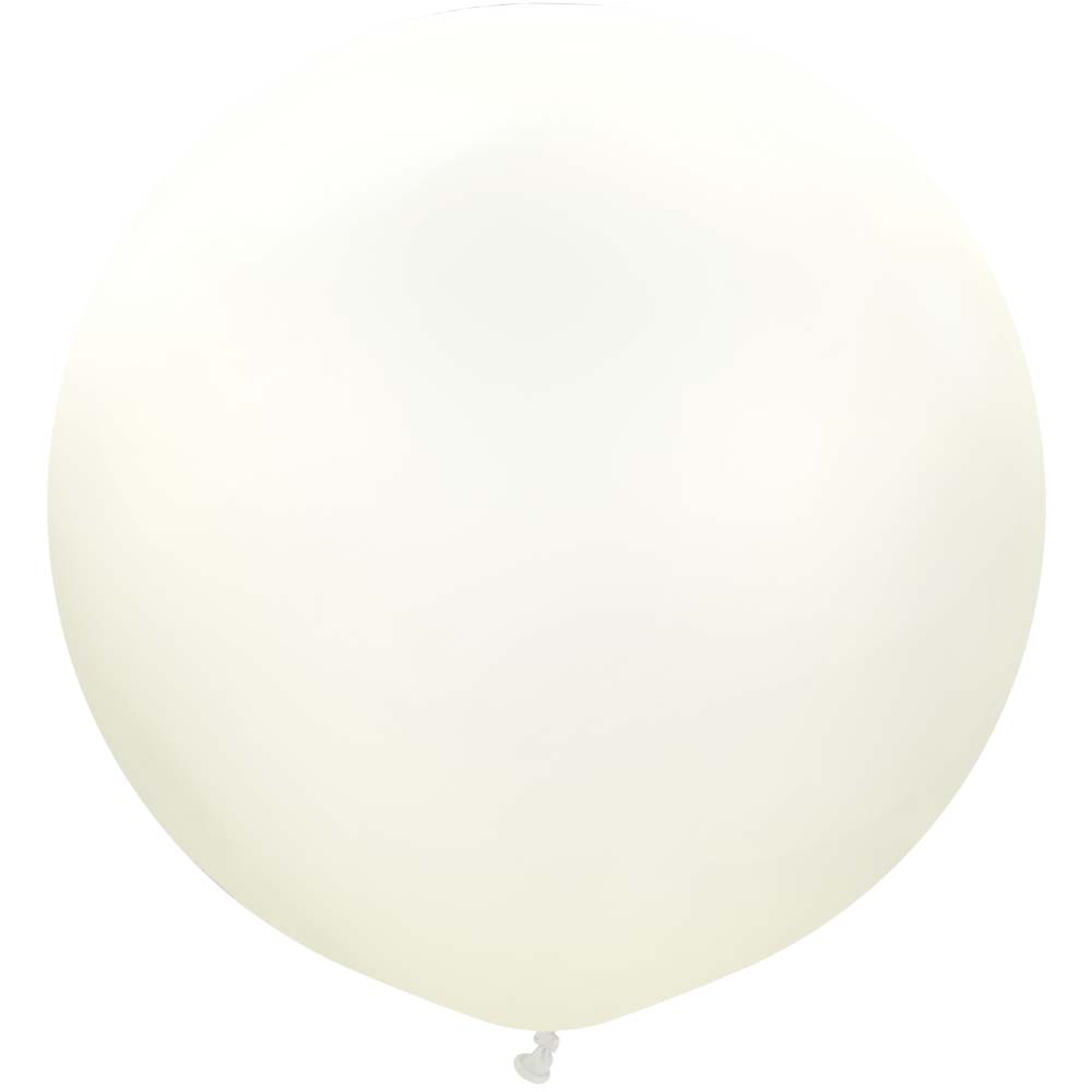 Latex Balloons 24 Inch Kalisan Retro White