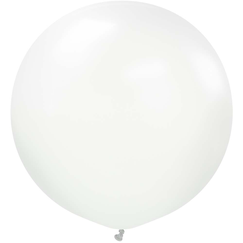 24 Inch White Latex Balloons