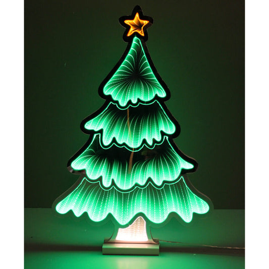 23.5 Inch LED Infinity Light Christmas Tree with Base