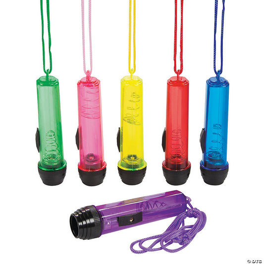 Transparent Flashlights on A Rope - 12 Pc. | USA Decoration®