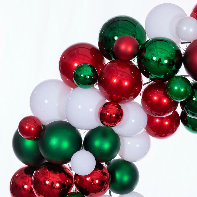 Christmas Wreath hanging on a front door