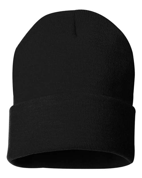 12" Solid Cuffed Beanie | USA Decoration