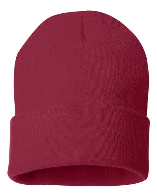 12" Solid Cuffed Beanie | USA Decoration
