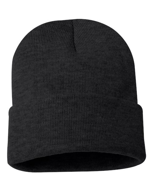 12" Solid Cuffed Beanie | USA Decoration