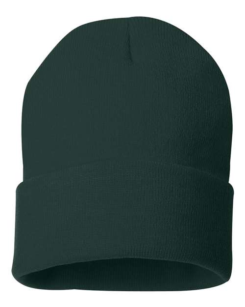 12" Solid Cuffed Beanie | USA Decoration