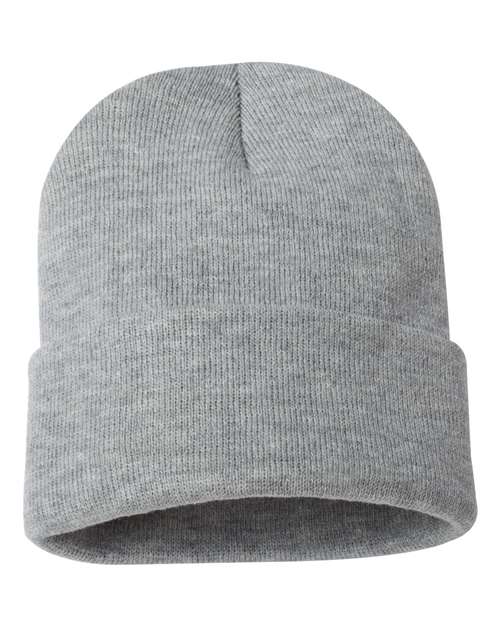 12" Solid Cuffed Beanie | USA Decoration
