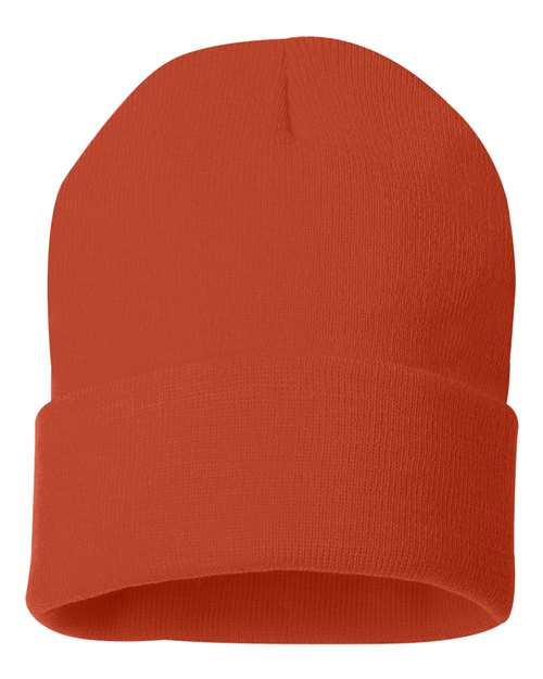 12" Solid Cuffed Beanie | USA Decoration
