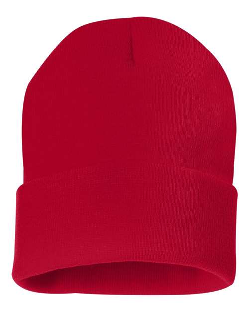 12" Solid Cuffed Beanie | USA Decoration