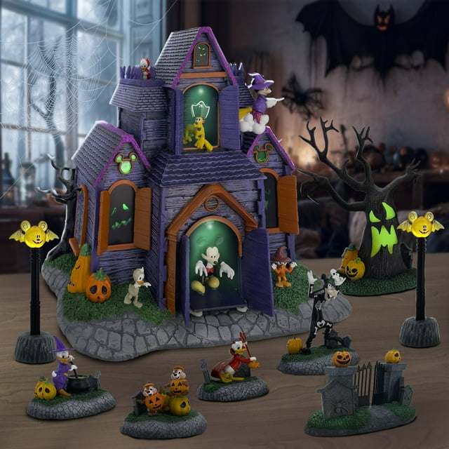 Disney Pre-Lit Animated Halloween Village, 9 pc. | USA Decoration®