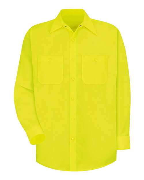 Enhanced Visibility Long Sleeve Work Shirt | USA Decoration