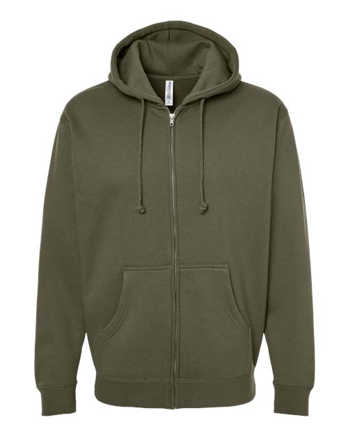 Heavyweight Full-Zip Hooded Sweatshirt | USA Decoration