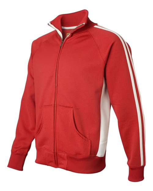 Vintage Polyester Fleece Track Jacket | USA Decoration