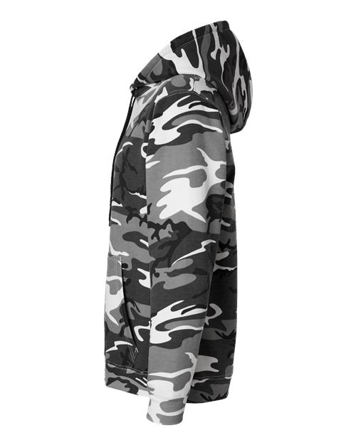 Camo Pullover Fleece Hoodie | USA Decoration