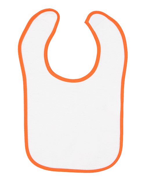 Infant Contrast Trim Terry Bib | USA Decoration