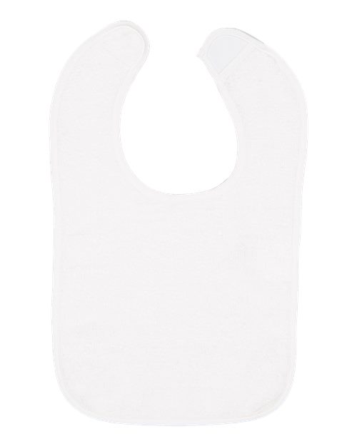 Infant Contrast Trim Terry Bib | USA Decoration