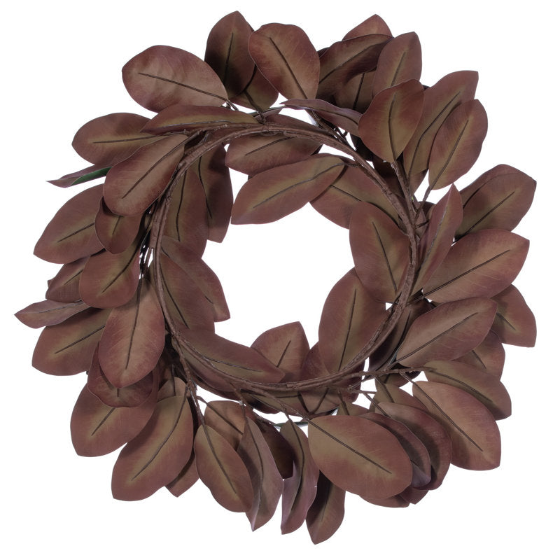 28" Green Magnolia Leaf Wreath