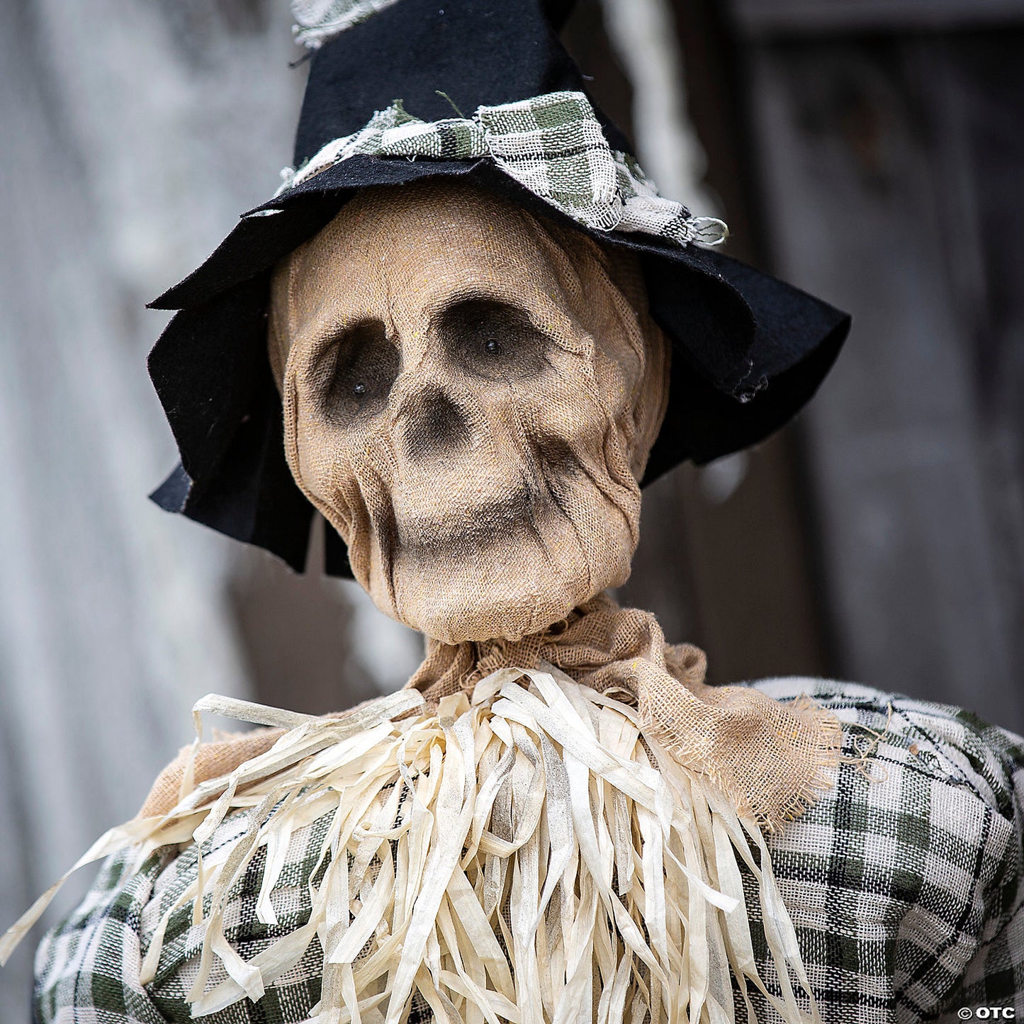 29 1/4" x 47 1/4" Animated Scarecrow on Rocking Chair Halloween Decoration | USA Decoration®