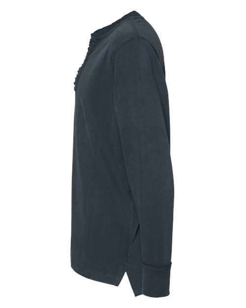 Vintage Brushed Jersey Henley | USA Decoration