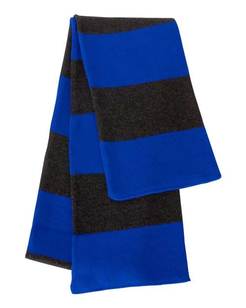 Rugby-Striped Knit Scarf | USA Decoration