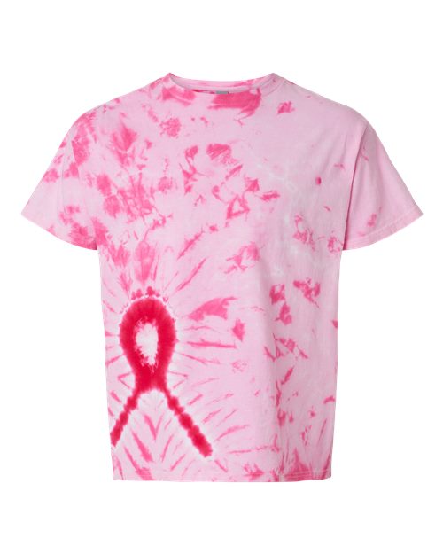 Awareness Ribbon Tie-Dyed T-Shirt | USA Decoration