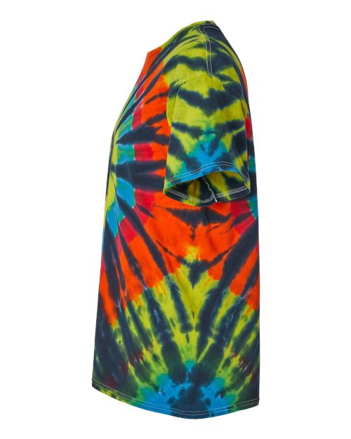Rainbow Cut-Spiral Tie-Dyed T-Shirt | USA Decoration
