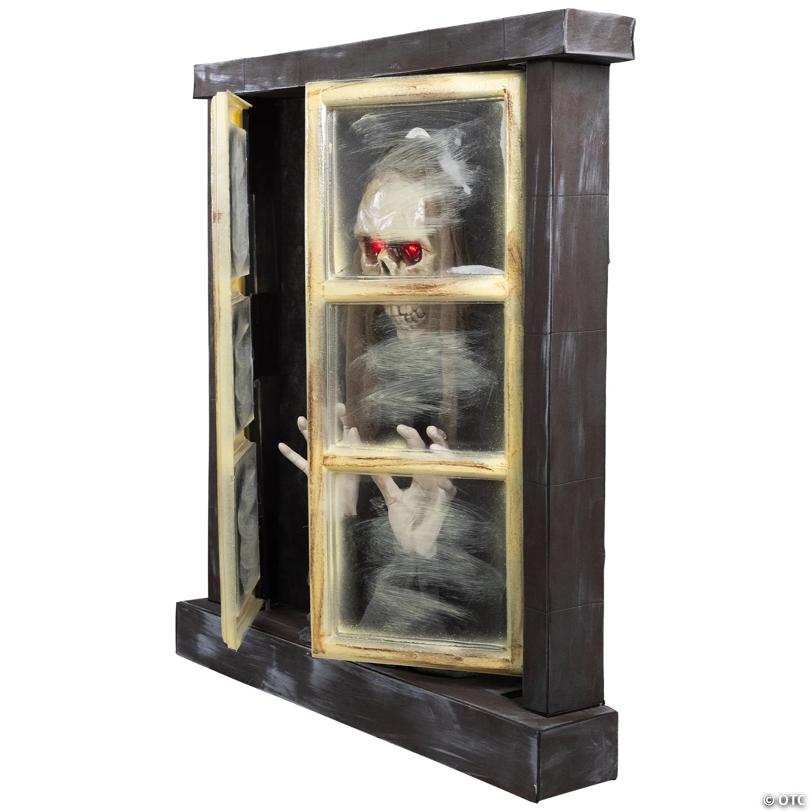 29" Lighted and Animated Opening Window Halloween Decoration